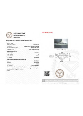 Pendientes dormilonas oro blanco con diamantes lab 1,04 ct