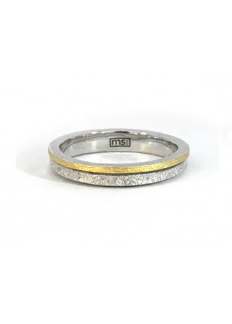 Alianza plata y oro amarillo