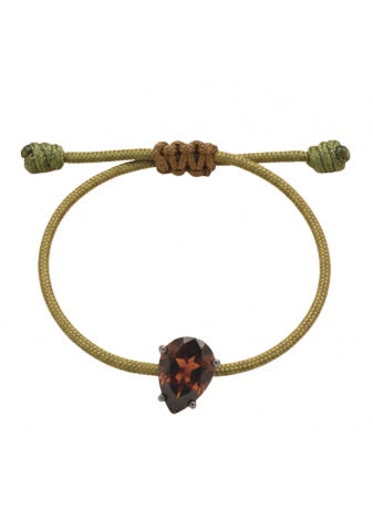 copy of Pulsera de plata y circonita aguamarina talla pera