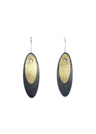 Pendientes plata y oro