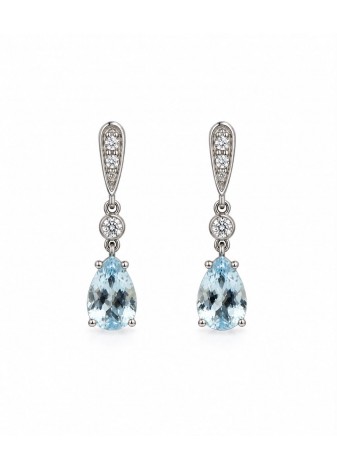 Pendientes de oro blanco...