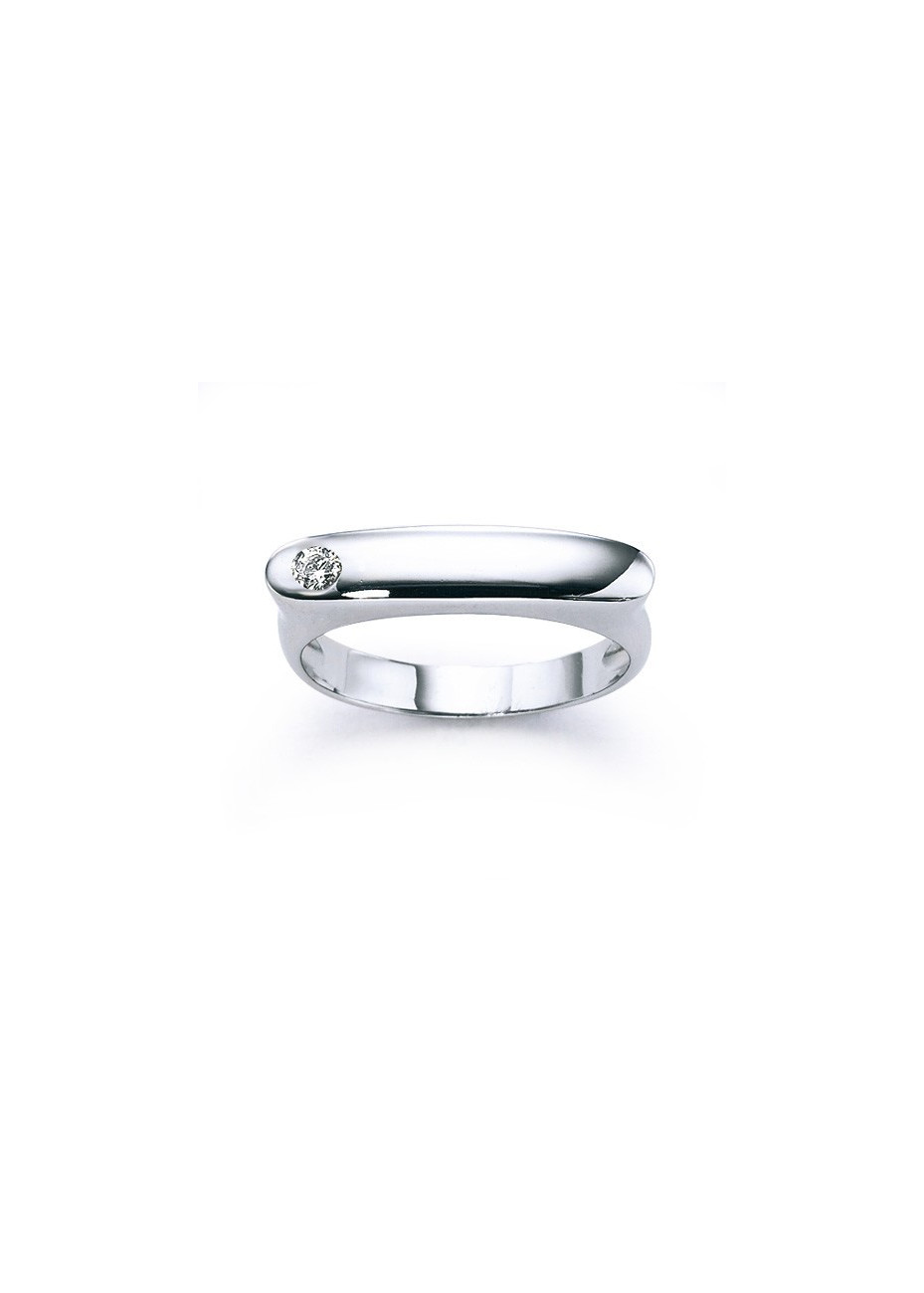 Anillo oro blanco 1 brillante.