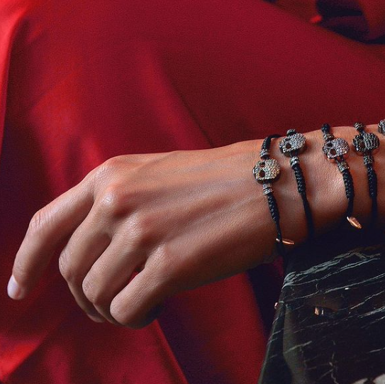 gift jewelry silver skull bracelet